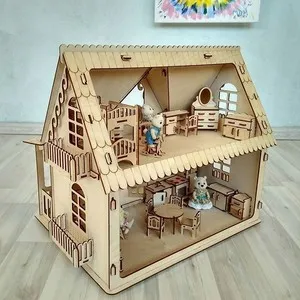 чем покрасить деревянный домик для кукол детский
