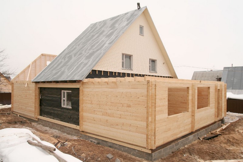 Построить пристрой к деревянному дому