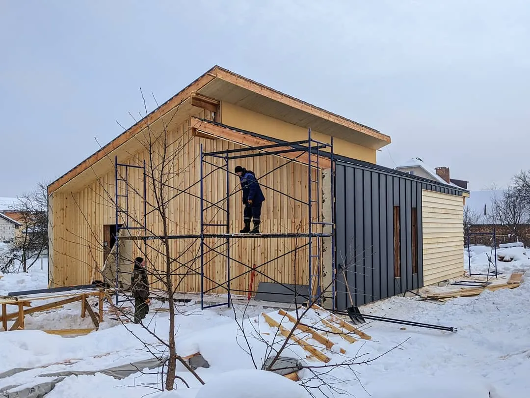 Строительство дома зимой