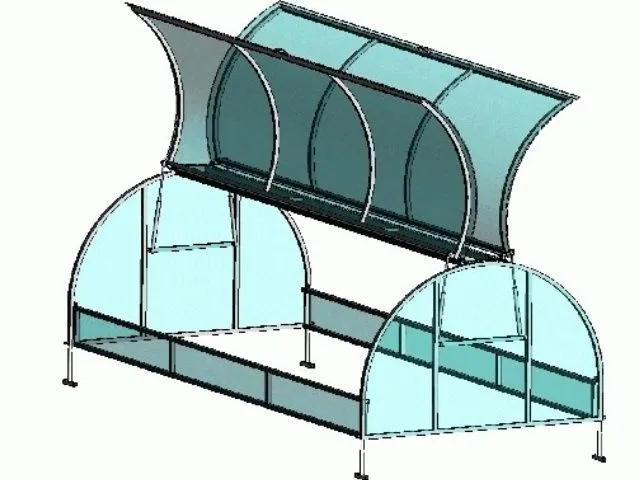 Парник для высоких растений Модель для высокорослых культур