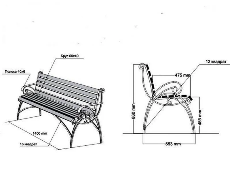 Как сделать садовые лавки, столы и скамьи из профтрубы своими руками: пошаговая инструкция