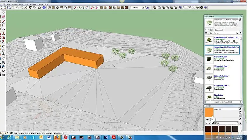 Ландшафтный дизайн в SketchUp