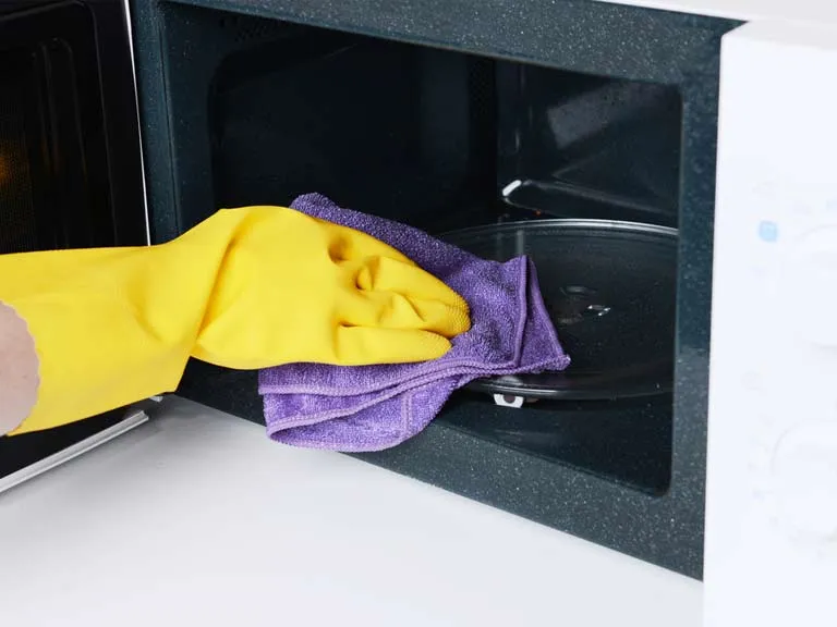 Как отмыть микроволновку в домашних условиях