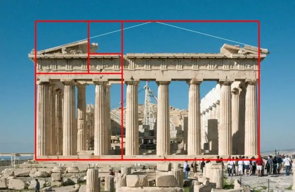Сохранившиеся постройки древности тоже подчинены правилу золотого сечения 