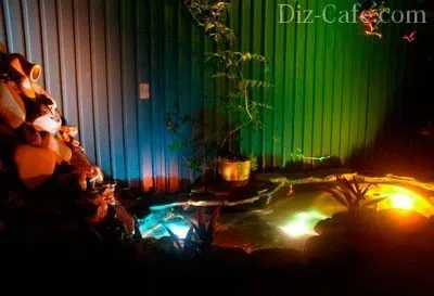 Пруд ночью Пруд ночью