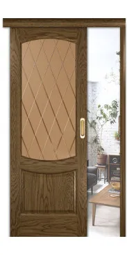 Раздвижная Лаура 2 ДО мореный дуб светлый