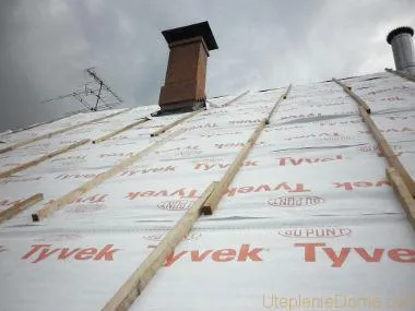 утепление крыши минеральной ватой