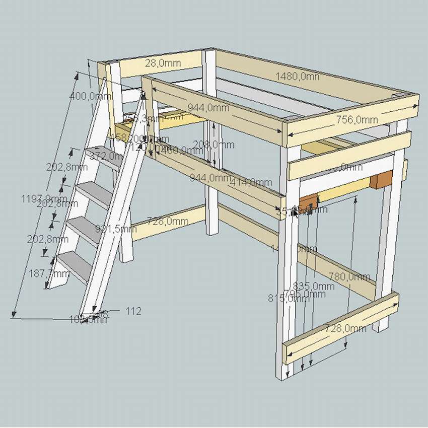 Кровать-чердак своими руками. 800 фото Кровать-чердак своими руками. 800 фото