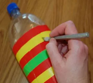 подвесные вертушки из бутылок 4