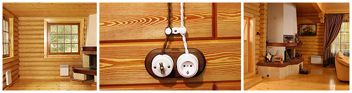 Ретро проводка в деревянном доме