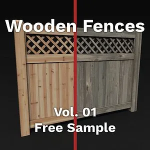 wood fences pack vol c4d free