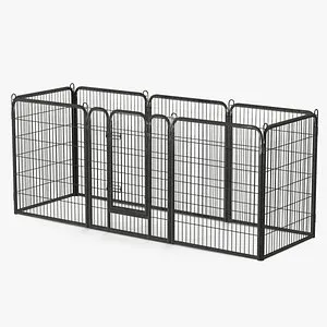 Small Rectangular Playpen for Dogs 3D