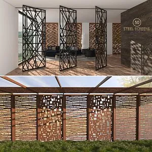 decorative screens indoor outdoor 3d max