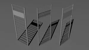 free large fence 3d model