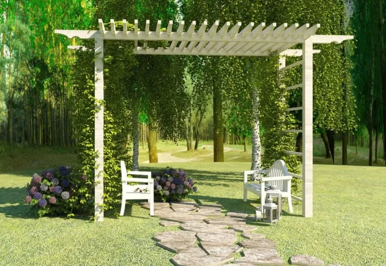 Как сделать перголу своими руками - лучшие фото конструкций и варианты применения в ландшафтном дизайне