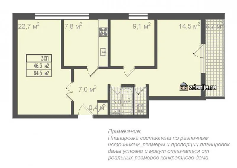 планировка трехкомнатной квартиры серии II-68 планировка трехкомнатной квартиры серии II-68