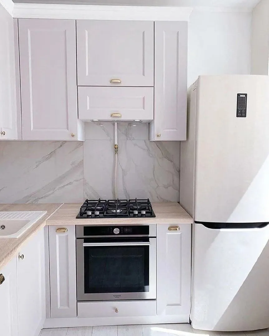 Кухни в хрущевках с газовой плитой