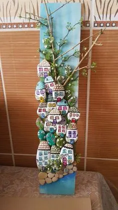 Rock Painting Designs, Rock Painting Art, Pebble Painting, Pebble Art, Stone Painting, Diy Painting, River Stones Crafts