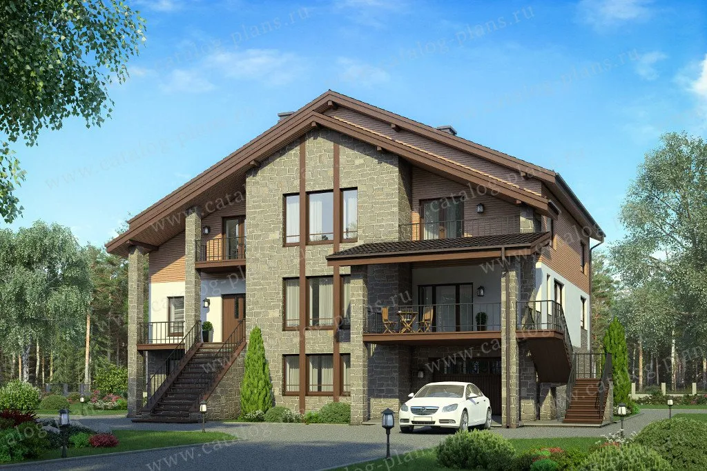 Каменный дом Проект каменного дома в современном стиле