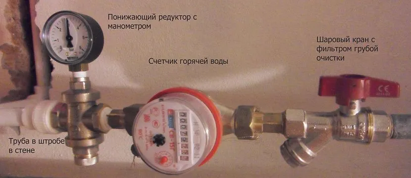 Узел ввода ГВС в квартире Узел ввода ГВС в квартире