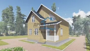 Дом Дом из профилированного бруса 8*9 и террасой 2*5 141.7м2