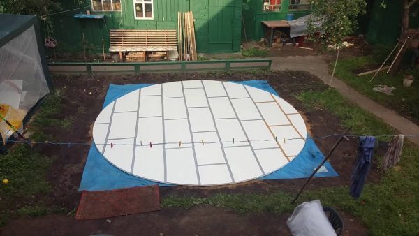 Площадка под каркасный бассейн из Площадка под каркасный бассейн из