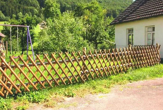 косой штакетник 
