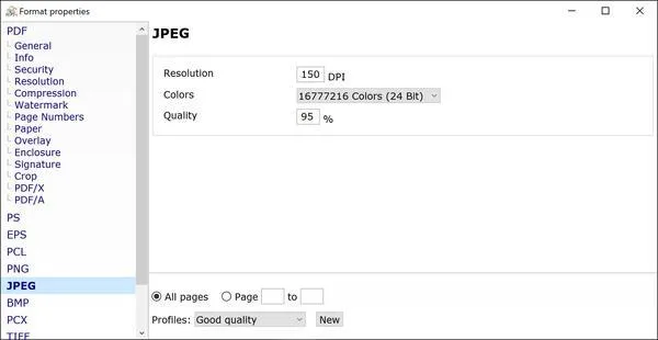 PDF24 Converter Formats